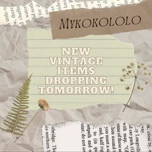 Vintage items dropping tomorrow!